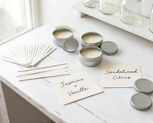 Fragrance blotters and wax samples